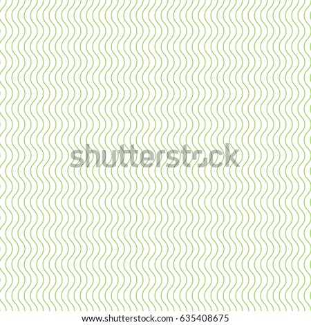 Seamless geometric pattern in green color made of thin flat trendy linear style lines. Inspired of banknote, money design, currency, note, check or cheque, ticket, reward. Watermark security. Vector.
