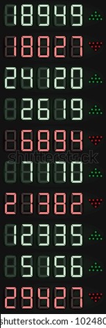 Stock exchange scoreboard. vector illustration 