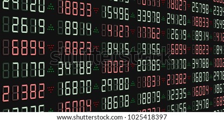 Stock scoreboard. vector illustration