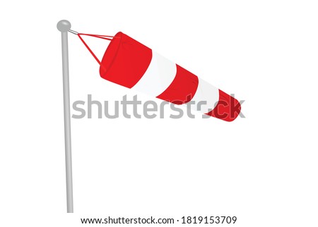 Air wind sock. vector illustration