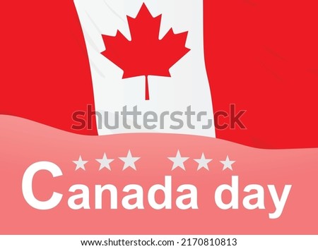 Canada day card. vector illustration 