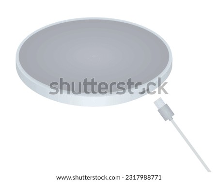 Smart wireless charger. vector illustration