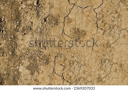Similar – Image, Stock Photo Dried cracked earth soil