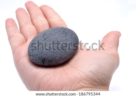 Stone in hand