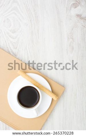 coffee and wafer