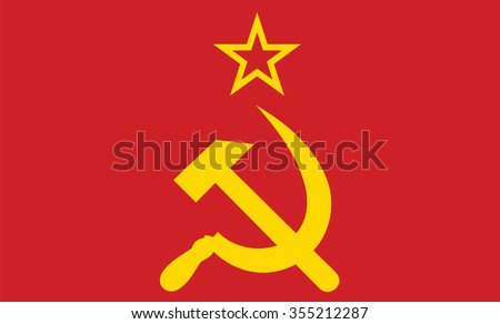 Vector of Soviet Union flag.