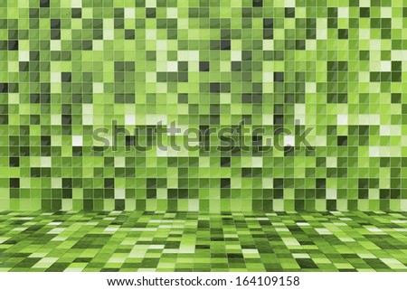 The wall of mosaic. Mosaic background