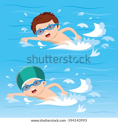 Boy Swimming Clipart | Free download on ClipArtMag