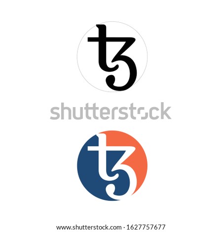 logo design vector t3 letter