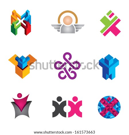 Social connecting people logo and success in modern world