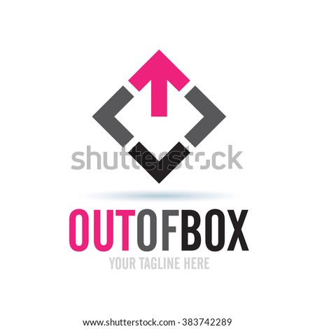 Logo Out Of Box Icon Element Template Design Logos