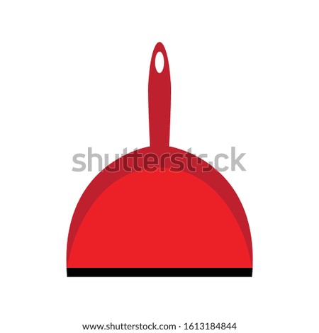 Dust pan icon vector sign