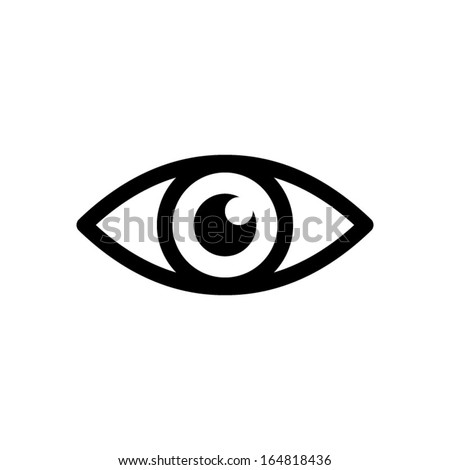 Eye icon vector view icon sight sign