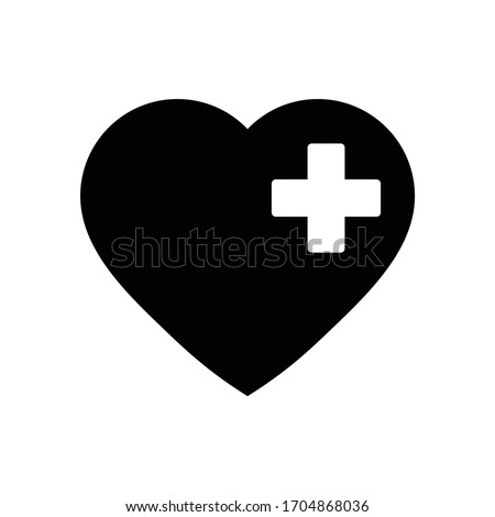 heart icon with plus symbol