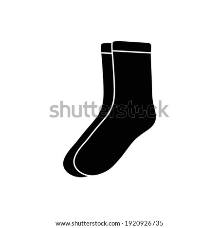sock icon vector. stocking icon
