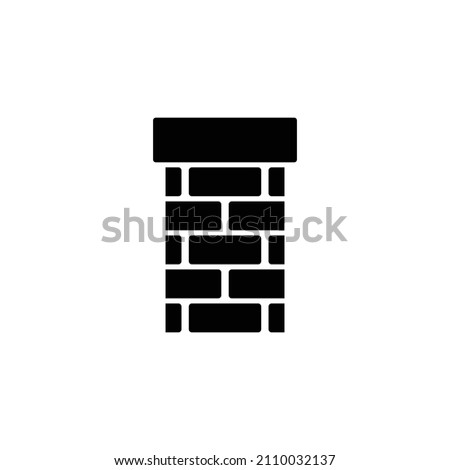 chimney icon vector brick chimney 