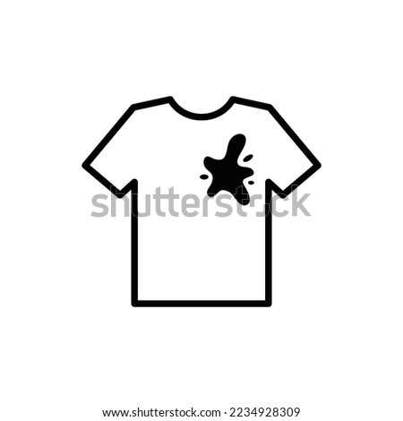 stain vector icon  dirty shirt 