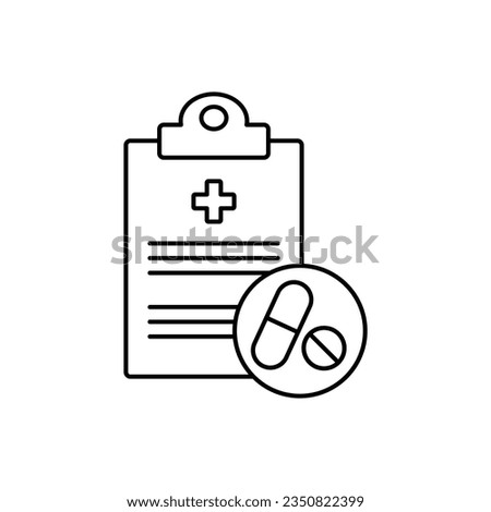 prescription for medicine icon vector pills drug prescription 