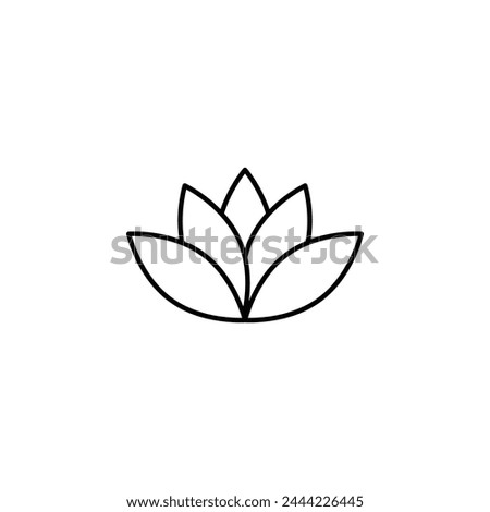 lotus icon, spa icon vector