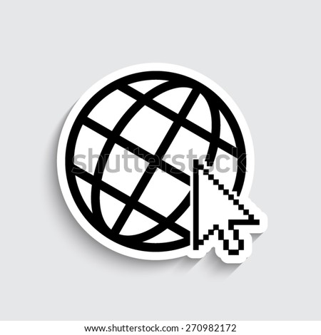 Internet  – vector icon