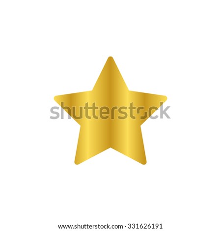 Star - Gold Vector Icon - 331626191 : Shutterstock