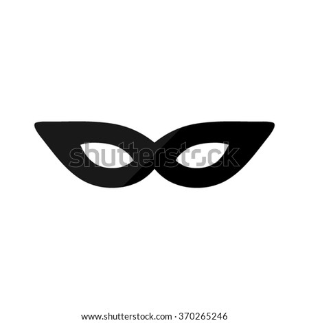 Mask - Black Vector Icon - 370265246 : Shutterstock