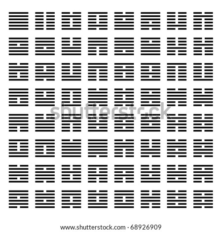 I Ching Elements Table Stock Vector Illustration 68926909 : Shutterstock