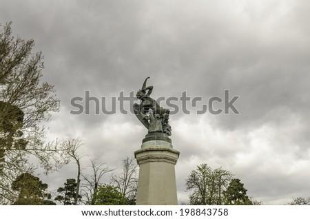 The Fountain of the Fallen Angel or Monument of the Fallen Angel) is a highlight of the Buen Retiro Park in Madrid, Spain.