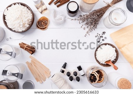 Similar – Image, Stock Photo Lavender Soy Candle