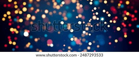 Image, Stock Photo colorful bokeh of a blurred street for backgrounds