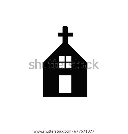 church icon flat design