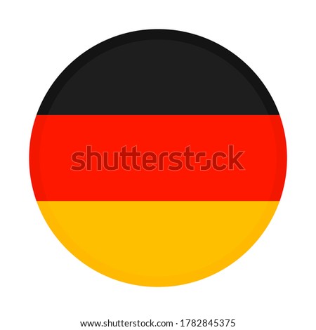 National Germany flag circle on white background. ストックフォト © 