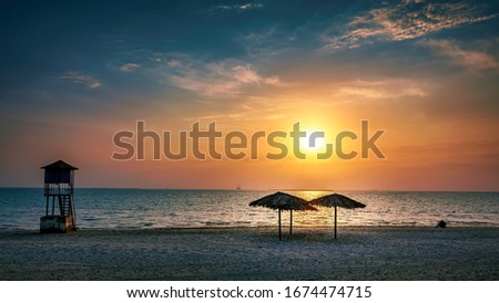 Morning view of Fanateer Beach -Saudi Arabia