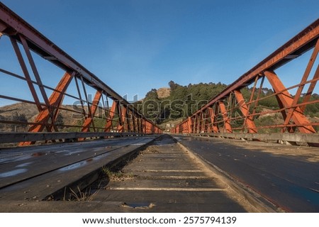 Similar – Image, Stock Photo Sunrise over the riverbed