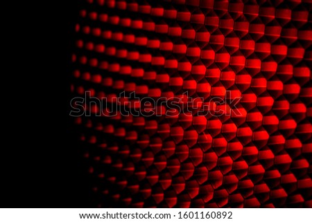 Similar – Foto Bild Nahaufnahme Wabengittertextur mit rotem Licht. Rotes und dunkles Metall mit sechseckigem Muster und abstraktem Hintergrund. Ausrüstung mit Lichtmodifikatoren. Metall-Wabenstruktur. Futuristisches Muster. Honiggitterzellen-Netzwerk.