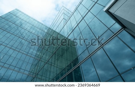 Similar – Image, Stock Photo Contemporary glass office building in New York