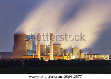 Similar – Image, Stock Photo Niederaussem lignite-fired power plant in NRW