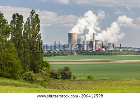 Similar – Image, Stock Photo Niederaussem lignite-fired power plant in NRW