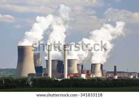 Similar – Image, Stock Photo Niederaussem lignite-fired power plant in NRW