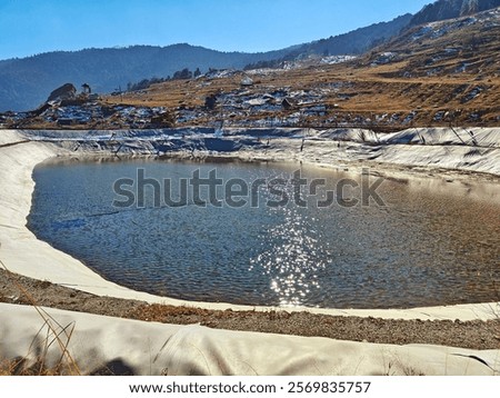 Similar – Image, Stock Photo Artificial snow lake