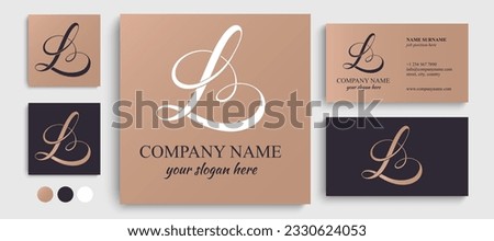 L logo with heart. L letter logo template elements. personal monogram. Vector elegant logo. letter L logo design letter