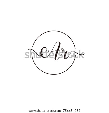 A and r letter vector logo template Imagine de stoc © 