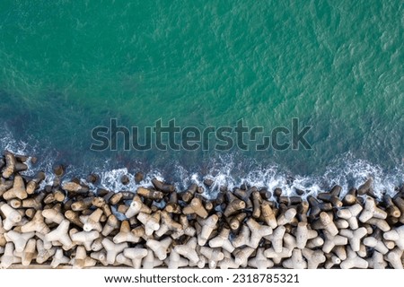 Similar – Image, Stock Photo Coastal protection on the Baltic Sea beach