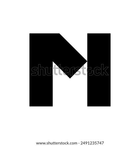 Letter M logo. Icon design. Template elements. Geometric abstract logos