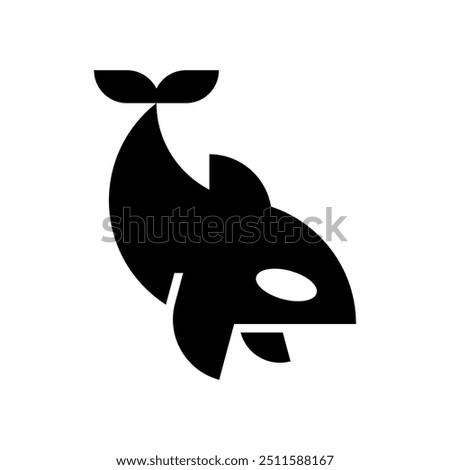 Orca logo. Icon design. Template elements