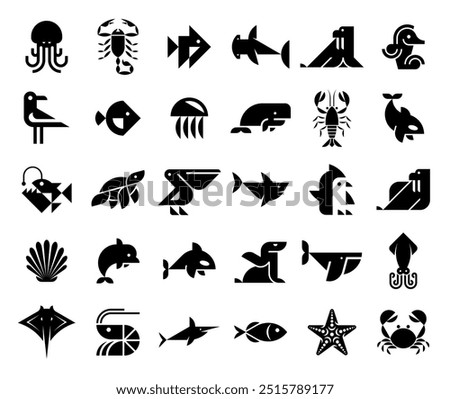 Animals logos collection. Animal logo set. Icon design