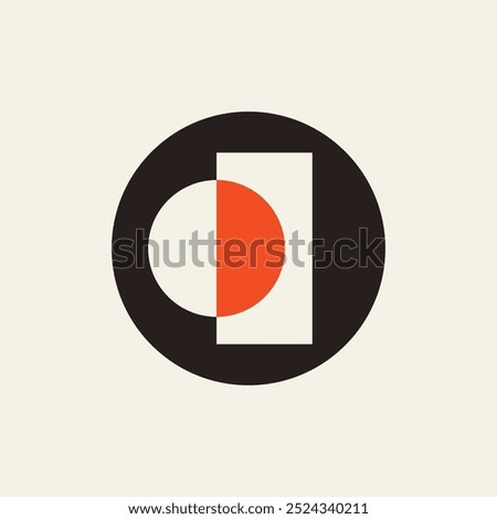 Letter O logo. Icon design. Template elements. Geometric abstract logos