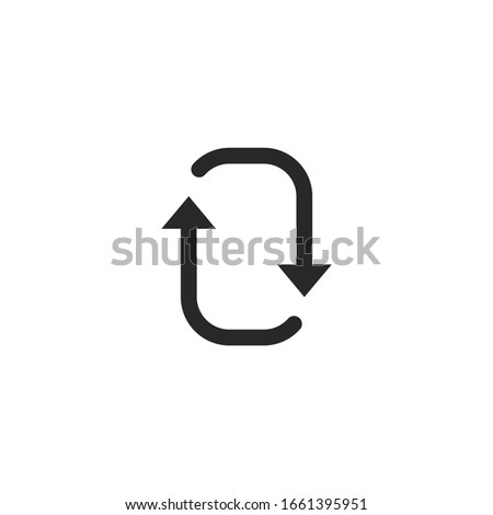 restart icon vector sign isolated for graphic and web design. restart symbol template color editable on white background.