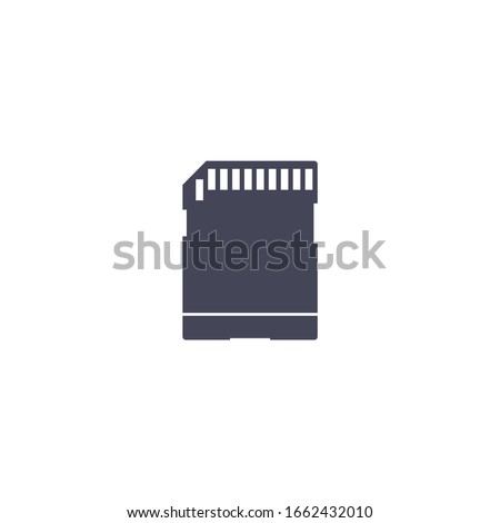 micro sd card icon vector sign isolated for graphic and web design. micro sd card symbol template color editable on white background.