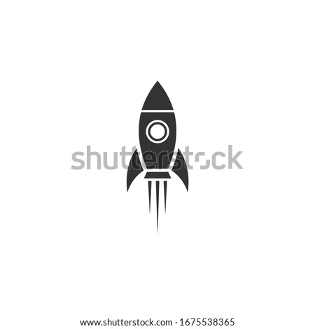 rocket Icon vector sign isolated for graphic and web design. rocket symbol template color editable on white background.